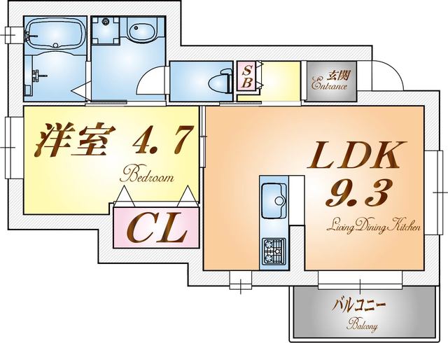 セイントエスペランサ月見山の間取り写真