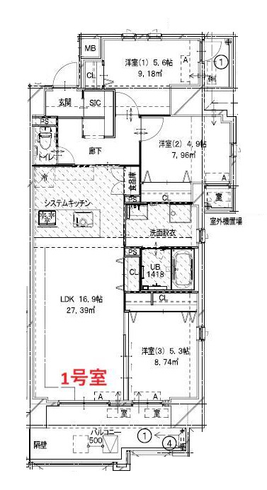Satowa吉塚の間取り写真