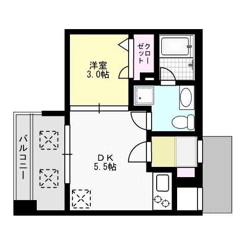 スクエア薬院プレミアムの間取り写真
