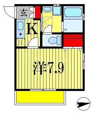 ＪＲ武蔵野線 船橋法典駅 徒歩5分 2階建 築11年の間取り写真