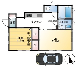 Chez moi西国分寺の間取り写真