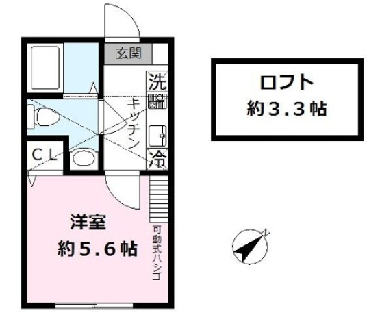 小田急線 読売ランド前駅 徒歩5分 2階建 築6年の間取り写真