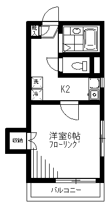 世田谷区松原のアパートの間取り