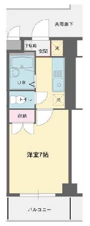 ヴィラ停雲の間取り