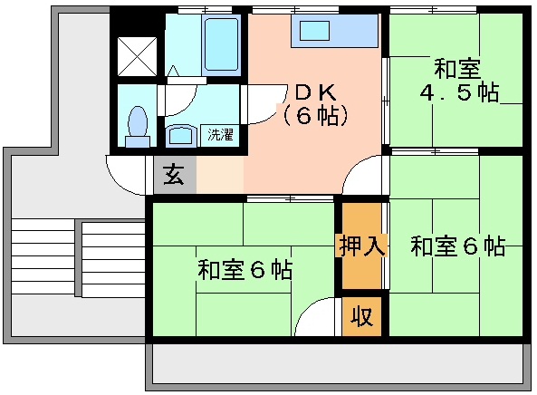 サンハイツあすなろの間取り