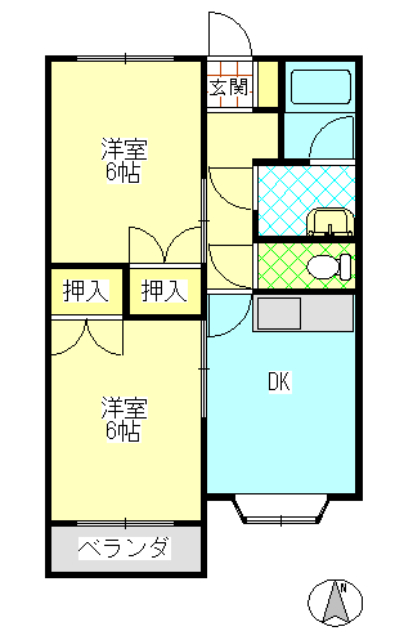 ぐらんでパレスの間取り