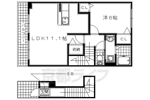 ベル　ソレイユの間取り