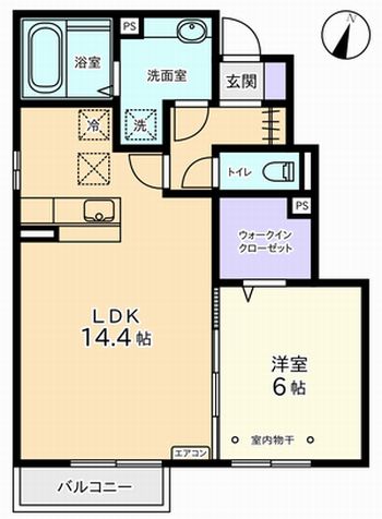 南巨摩郡富士川町駅前通のアパートの間取り