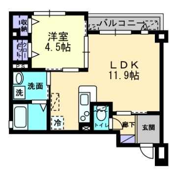 フォブール平和通の間取り