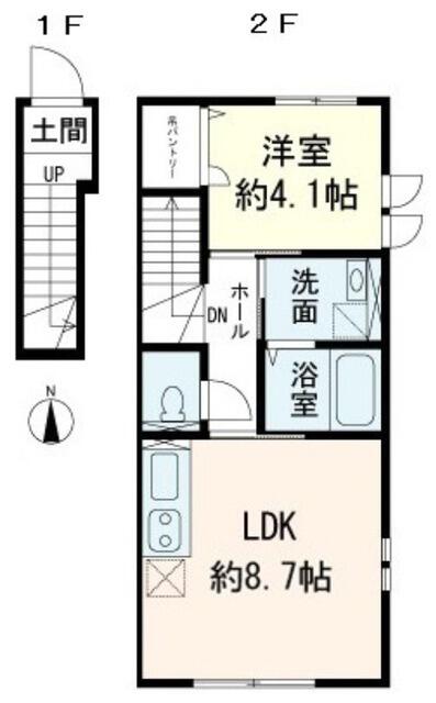 ルークラティブ蓮根の間取り