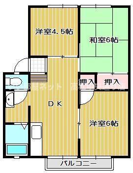 パナハイツドリーム坂出 A棟の間取り