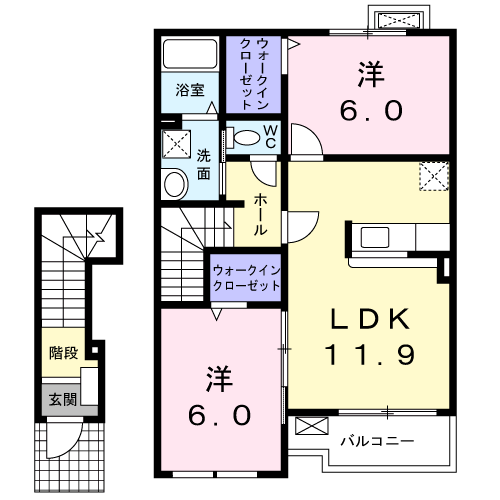 オアシス　フォーエバー・Ｍ DKの間取り