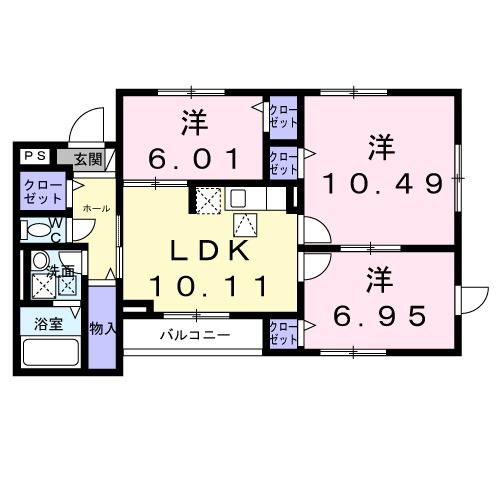 ニューエブリーの間取り