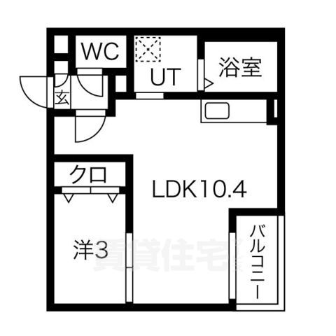 名古屋市港区寛政町のアパートの間取り