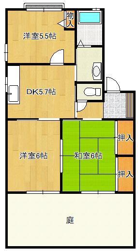 リビエラ遠賀の間取り