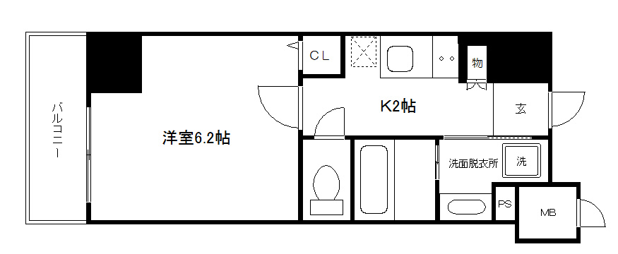 アスヴェル京都西七条の間取り