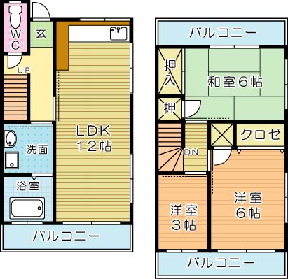 森田サンハイツの間取り