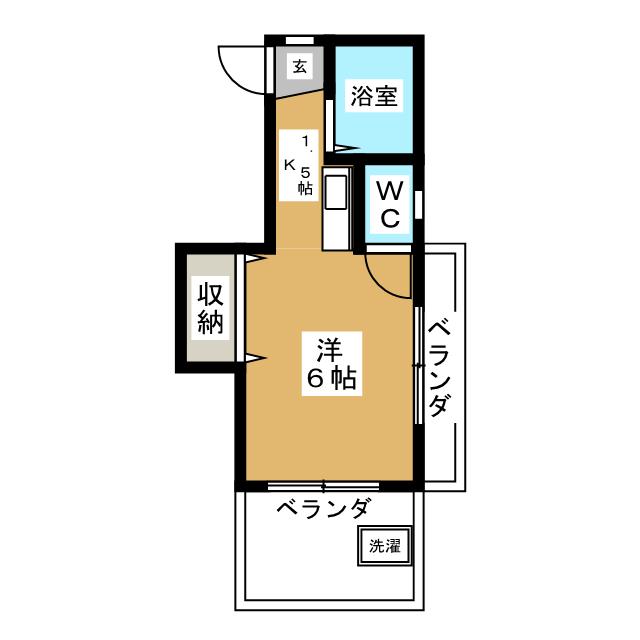 ハイツ毛利の間取り