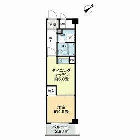 荒川区荒川のマンションの間取り