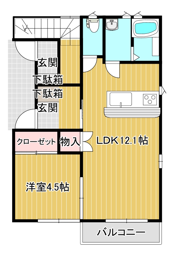 ベル　ソレイユDの間取り