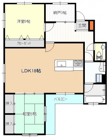 トータテ翠町マンションの間取り