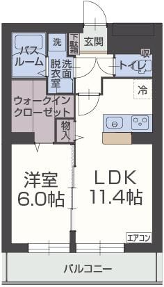 グロワールＭの間取り