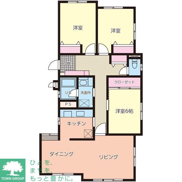 世田谷区羽根木のマンションの間取り