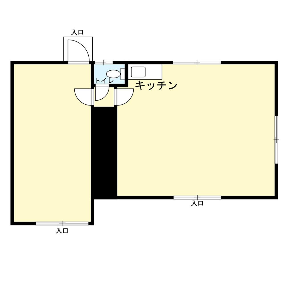 毛呂アパート1階の間取り