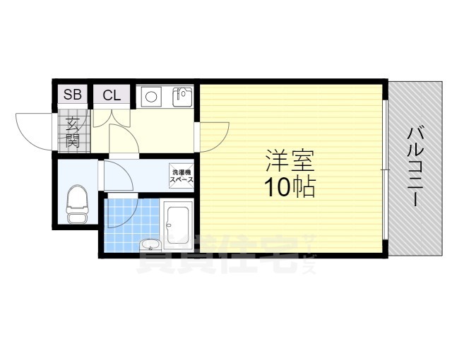 京都市上京区福長町のマンションの間取り