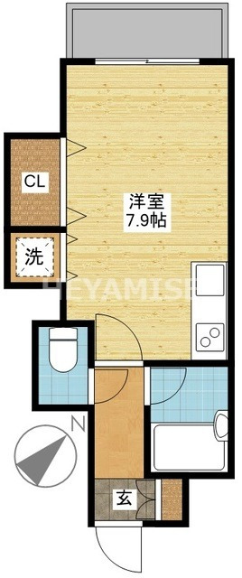 【長崎市出島町のマンションの間取り】