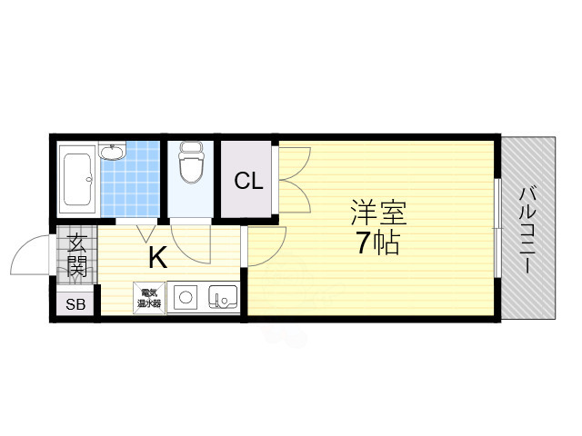 長居ロイヤルマンションの間取り