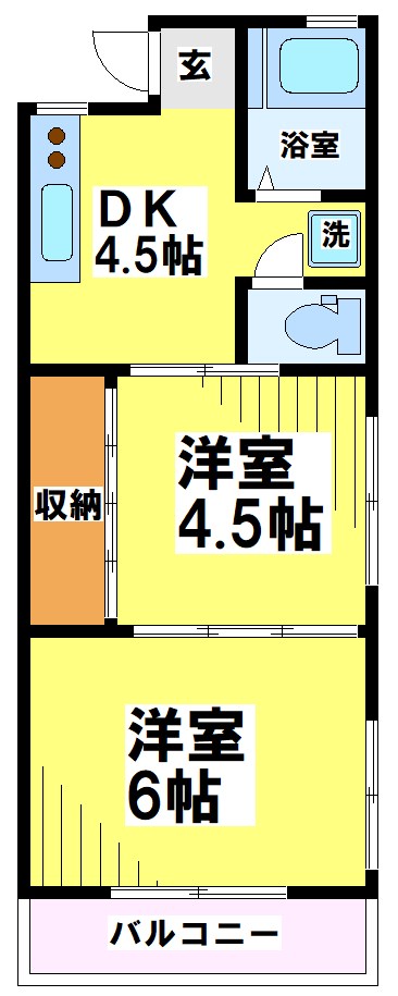 調布市八雲台のマンションの間取り