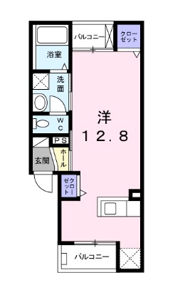 【吉川市美南のアパートの間取り】