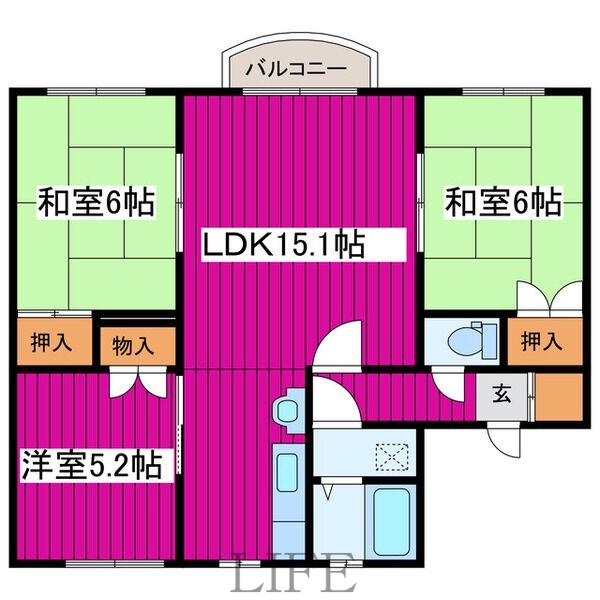 エメラルドマンション本通の間取り