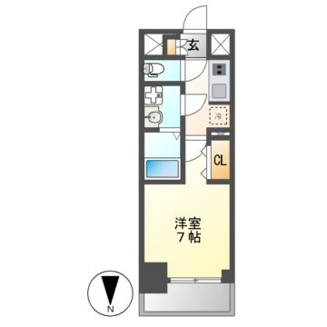 S-RESIDENCE名駅NorthIIの間取り