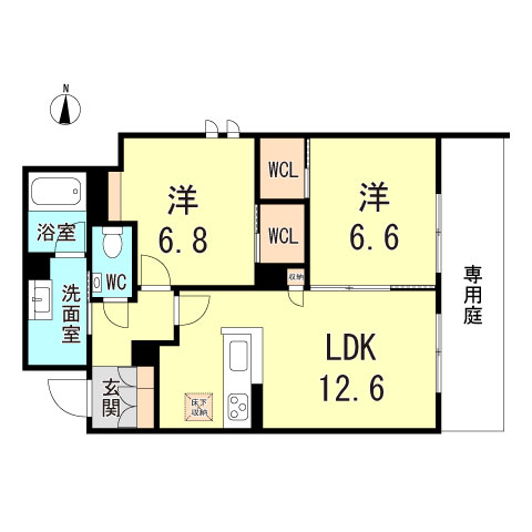 シャーメゾン潮見台の間取り