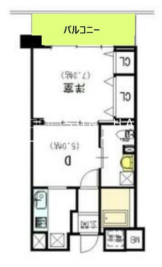 八尾市南本町のマンションの間取り