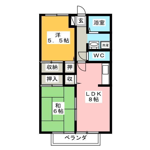 タウンハイツ紙風船の間取り