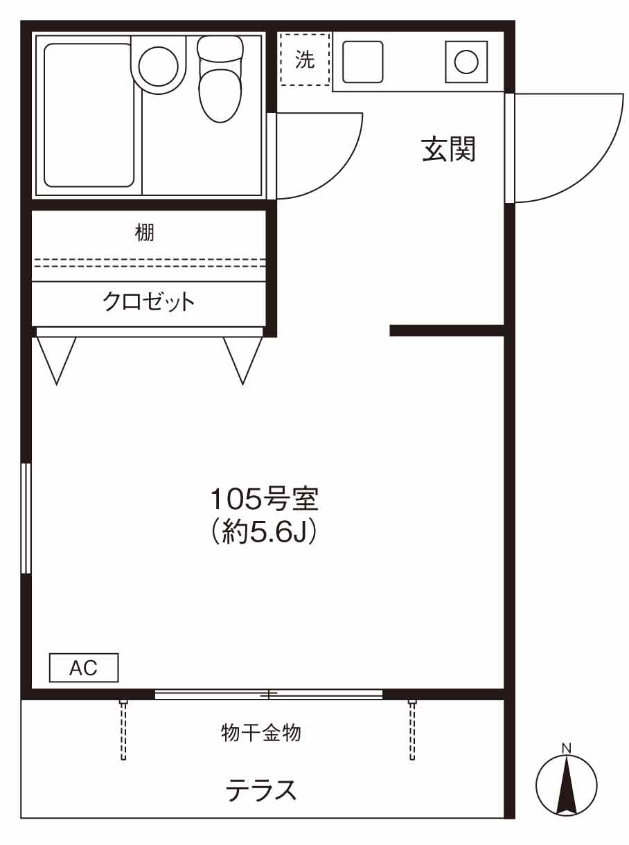 サーフコースト　♪海まで3分～七里ガ浜海岸目の前～七里ガ浜駅徒歩2分～の間取り