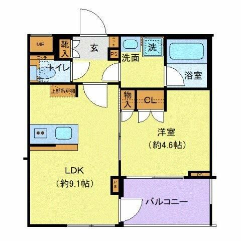 渋谷区千駄ヶ谷のマンションの間取り