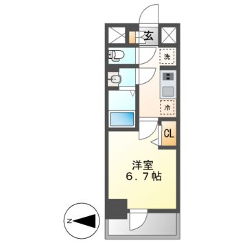 【プレサンス太閤通ファシールの間取り】