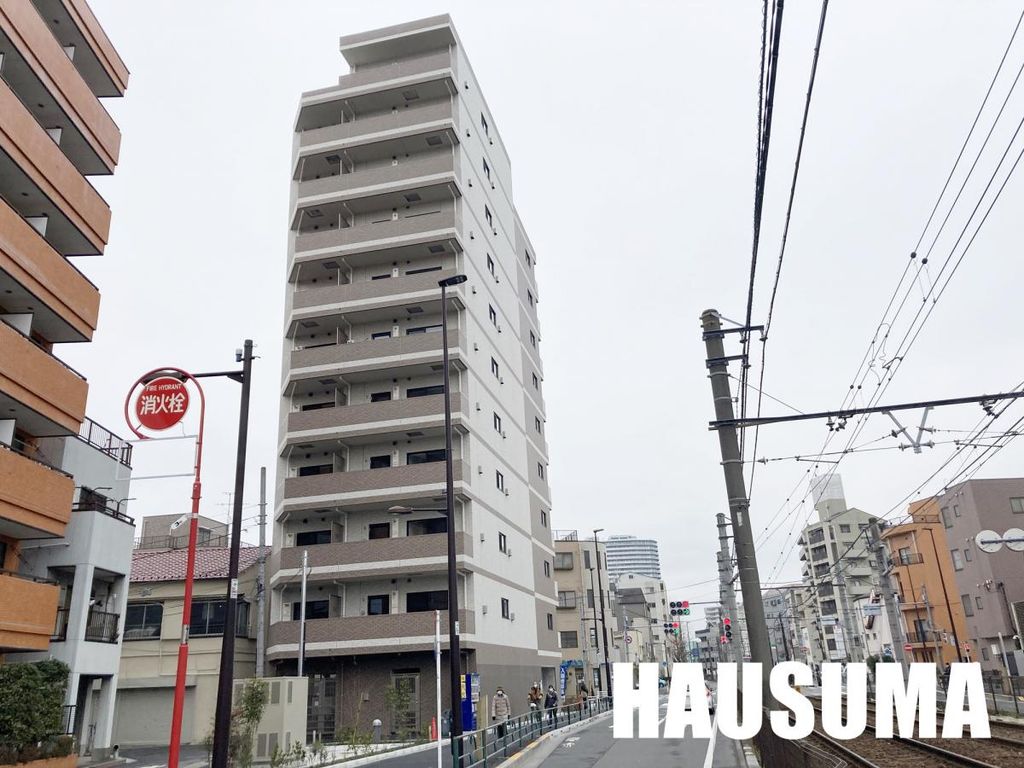 荒川区東尾久のマンションの建物外観