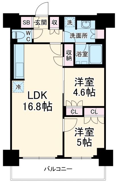 パークアクシス市川の間取り