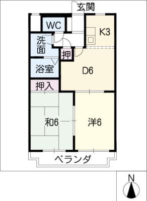 サンリーフ蟹江の間取り