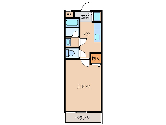 和歌山市今福のアパートの間取り