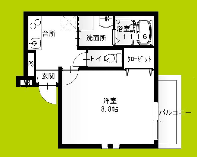 フジパレス大日V番館の間取り