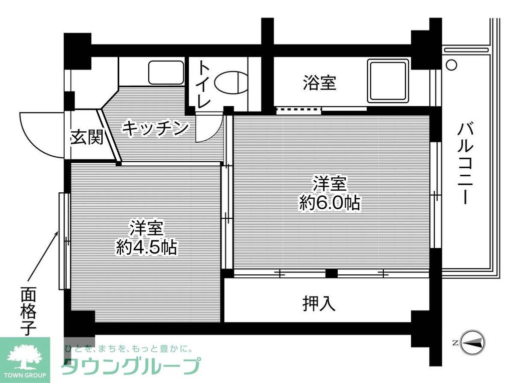 ビレッジハウス郷地9号棟 (109号室)の間取り