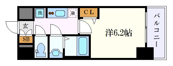 名古屋市中区栄のマンションの間取り