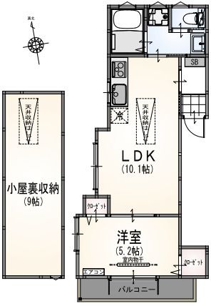 サンライズ百草園Ｄ棟の間取り