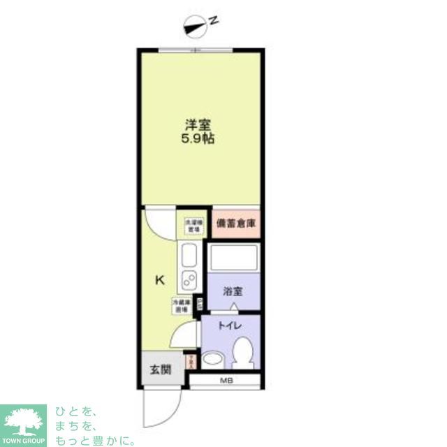 杉並区和田のマンションの間取り